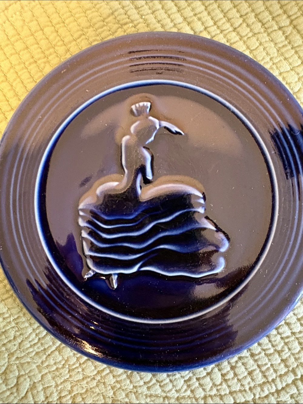 Fiesta ware blue  trivet